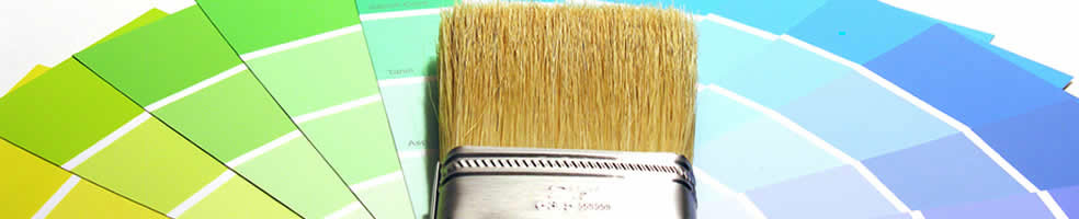 commercial paint and brush
