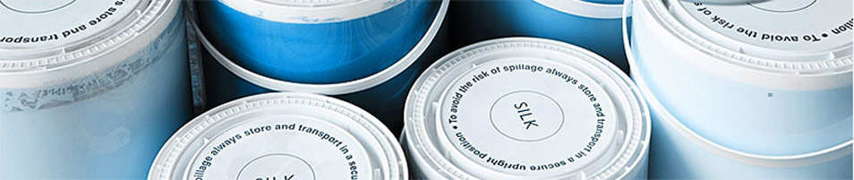 image of tubs of emulsion paints